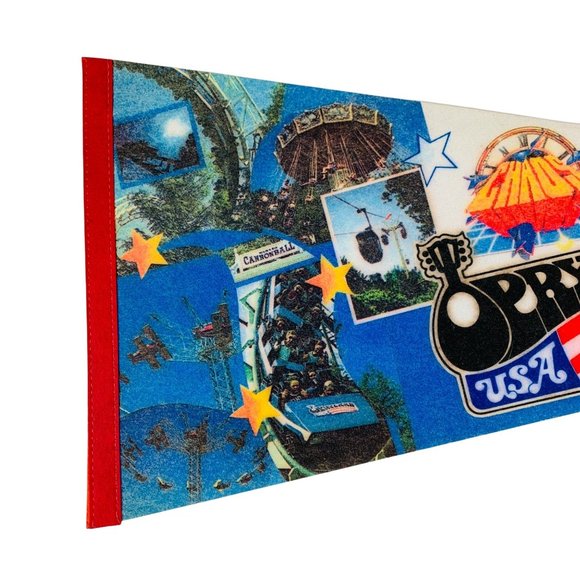 Vintage Opryland USA Amusement Park Pennant Nashville TN - Picture 6 of 9